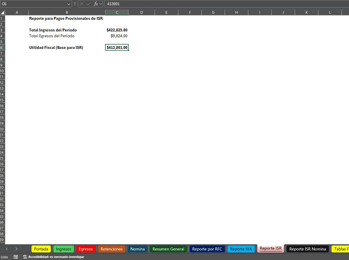 Lector de XML 2025 Pro en Excel (Múltiples Partidas, XML Ilimitados y IVA, ISR, IEPS, Reportes
