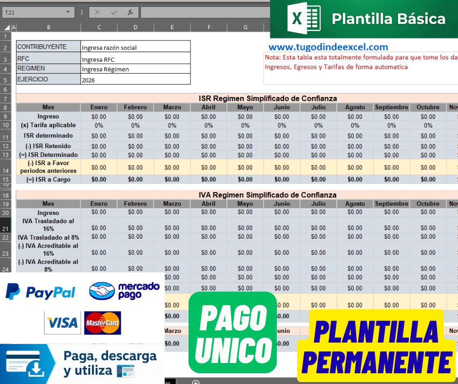 Calculadora de Impuestos RESICO 2026 Persona Fisica