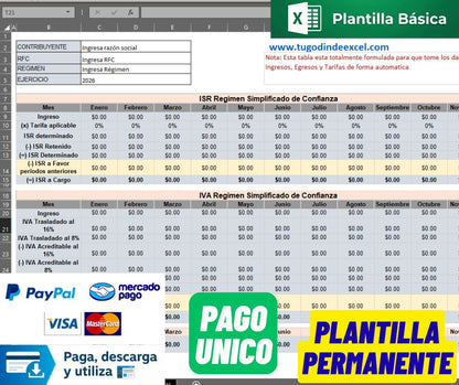Calculadora de Impuestos RESICO 2026 Persona Fisica