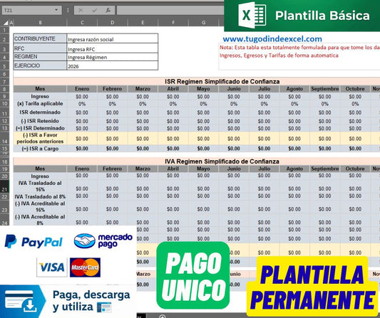 Calculadora de Impuestos RESICO 2026 Persona Fisica