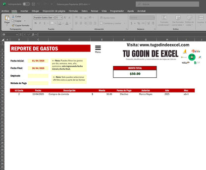 Punto de Venta para Papelerias 2025 en Excel