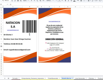 Sistema para Centro Deportivo en Google Sheets Permanente (Multiusuarios) 2025 (AppScript + HTML)