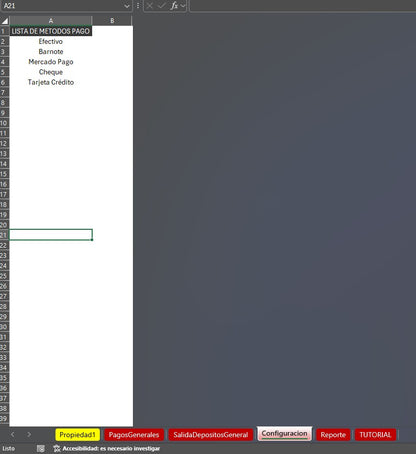 Bitacora para Control de Rentas de Propiedades en Excel 2026 V.2 (Windows/MAC)