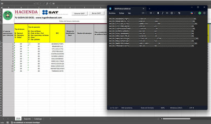 Plantilla Carga Batch (DIOT) 2026 en Excel