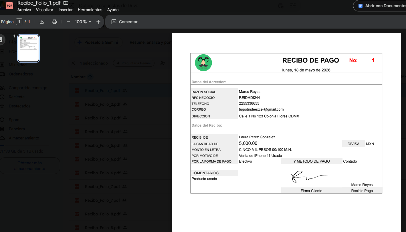 Generador de Recibos de Pago Multiplataforma/Multiusuarios 2026