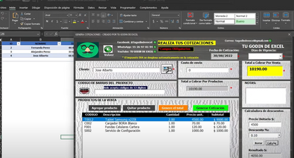 Sistema de Cotizaciones en Excel PRO 2022