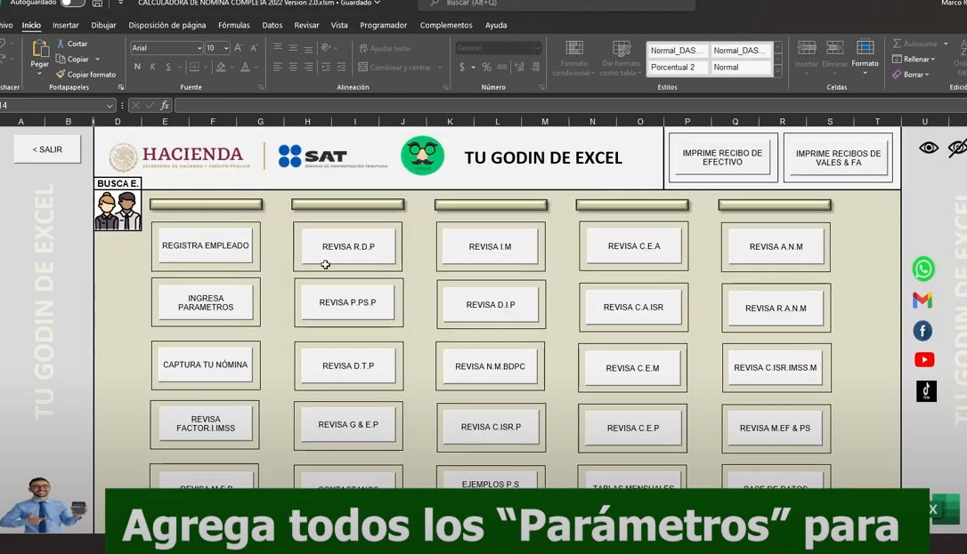 Calculadora de Nómina Completa 2024 en Excel