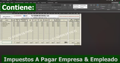 Calculadora de Nómina Completa 2024 en Excel