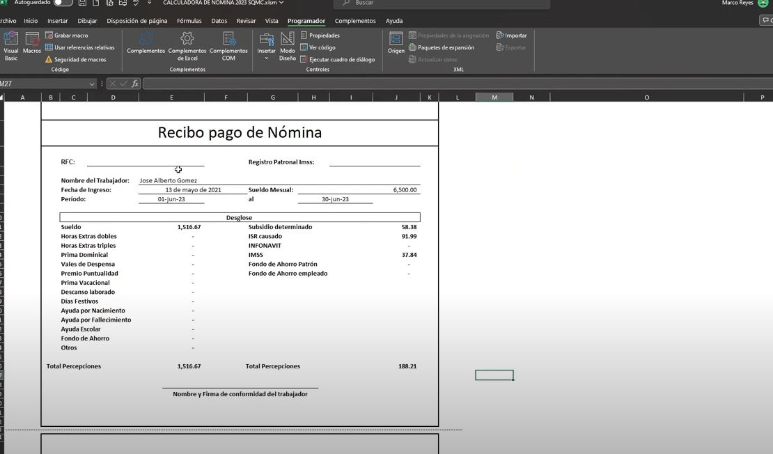 Calculadora Nomina 2024 V3 LIBERADA (SQMC)