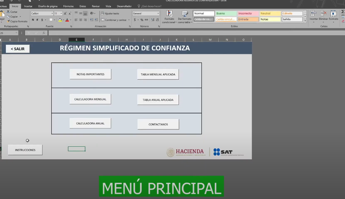 Calculadora Régimen Simplificado de Confianza RESICO 2024