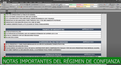 Calculadora Régimen Simplificado de Confianza RESICO 2024