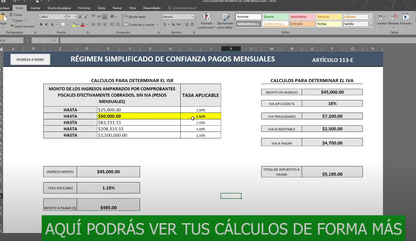 Calculadora Régimen Simplificado de Confianza RESICO 2024