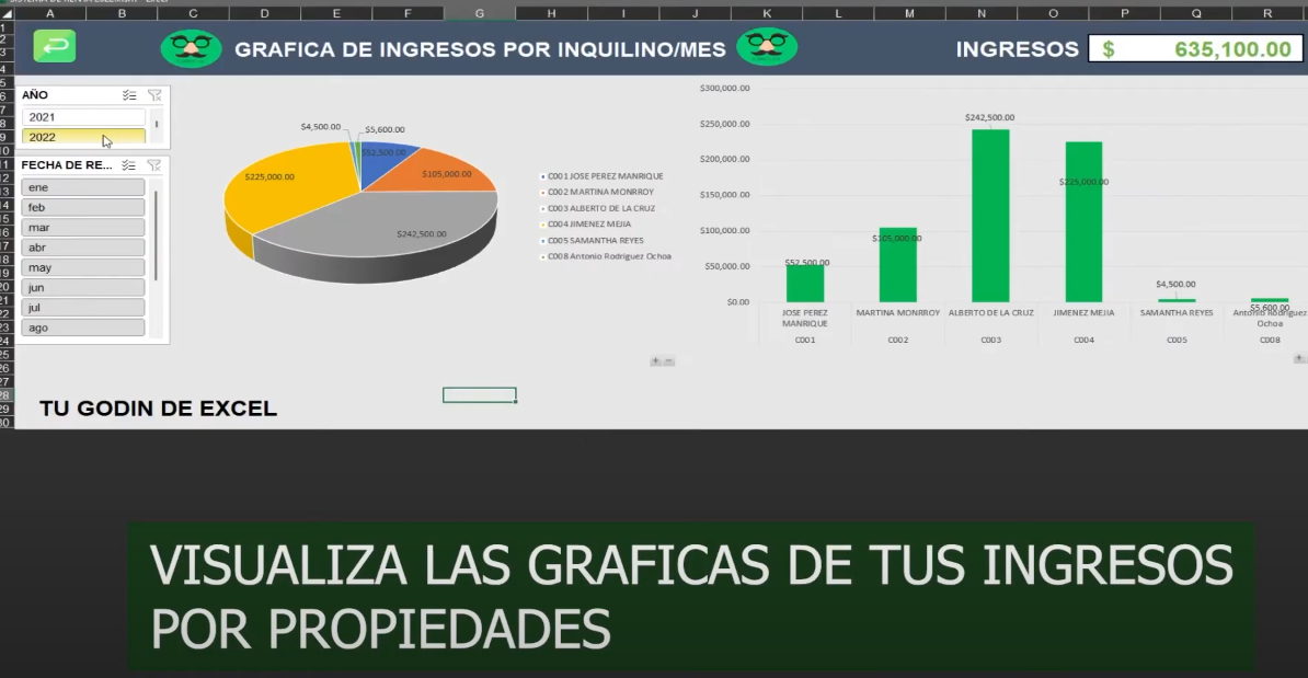 Sistema Para Gestión de Rentas en Excel