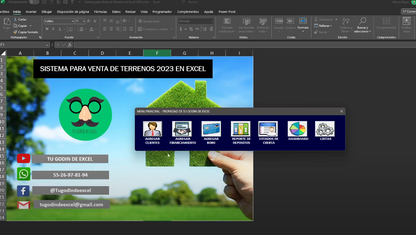 Sistema para Venta de Terrenos en Excel 2023