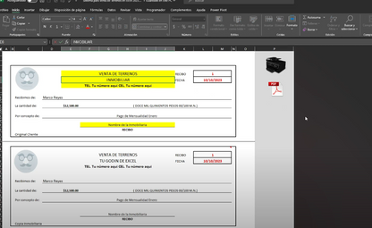 Sistema para Venta de Terrenos en Excel 2023