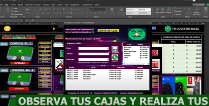Sistema para Renta de Video Juegos en Excel