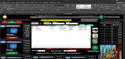 Sistema Básico para Café Internet en Excel