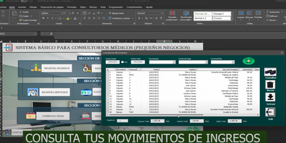 Sistema Básico Para Pequeños Consultorios en Excel