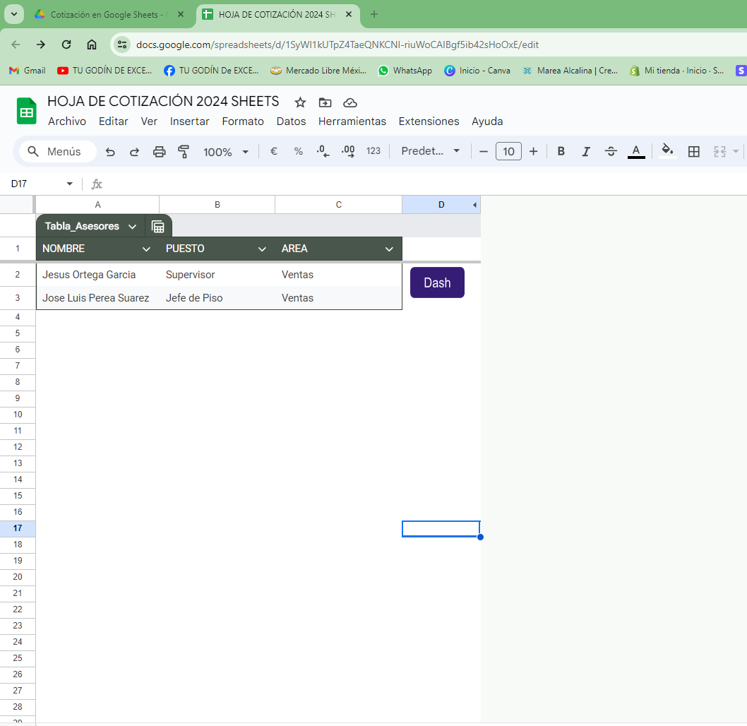 Sistema de Cotización con Código de Barras y Seguimiento en Google Sheets 2024