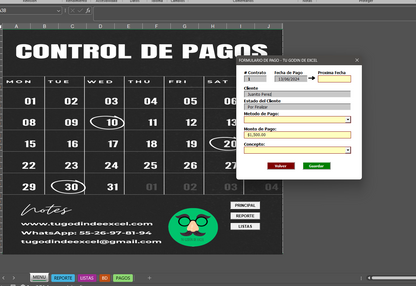 Plantilla para Control de Pagos 2024