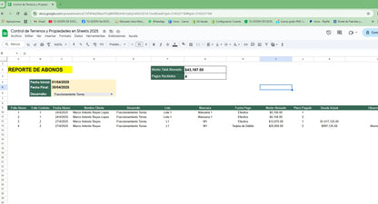 Sistema para Venta de Terrenos y Propiedades en Google Sheets 2025 (Multiusuarios)