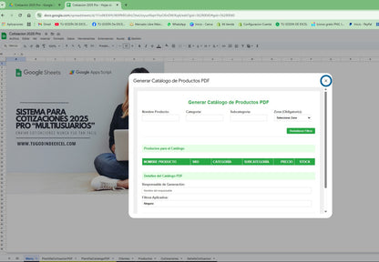 Sistema de Cotizaciones 2025 Pro "Multiusuarios" (AppScript + HTML)