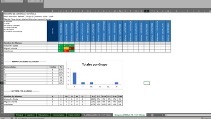 Generador de Listas de Asistencias para Escuela en Excel 2026 Windows/MAC
