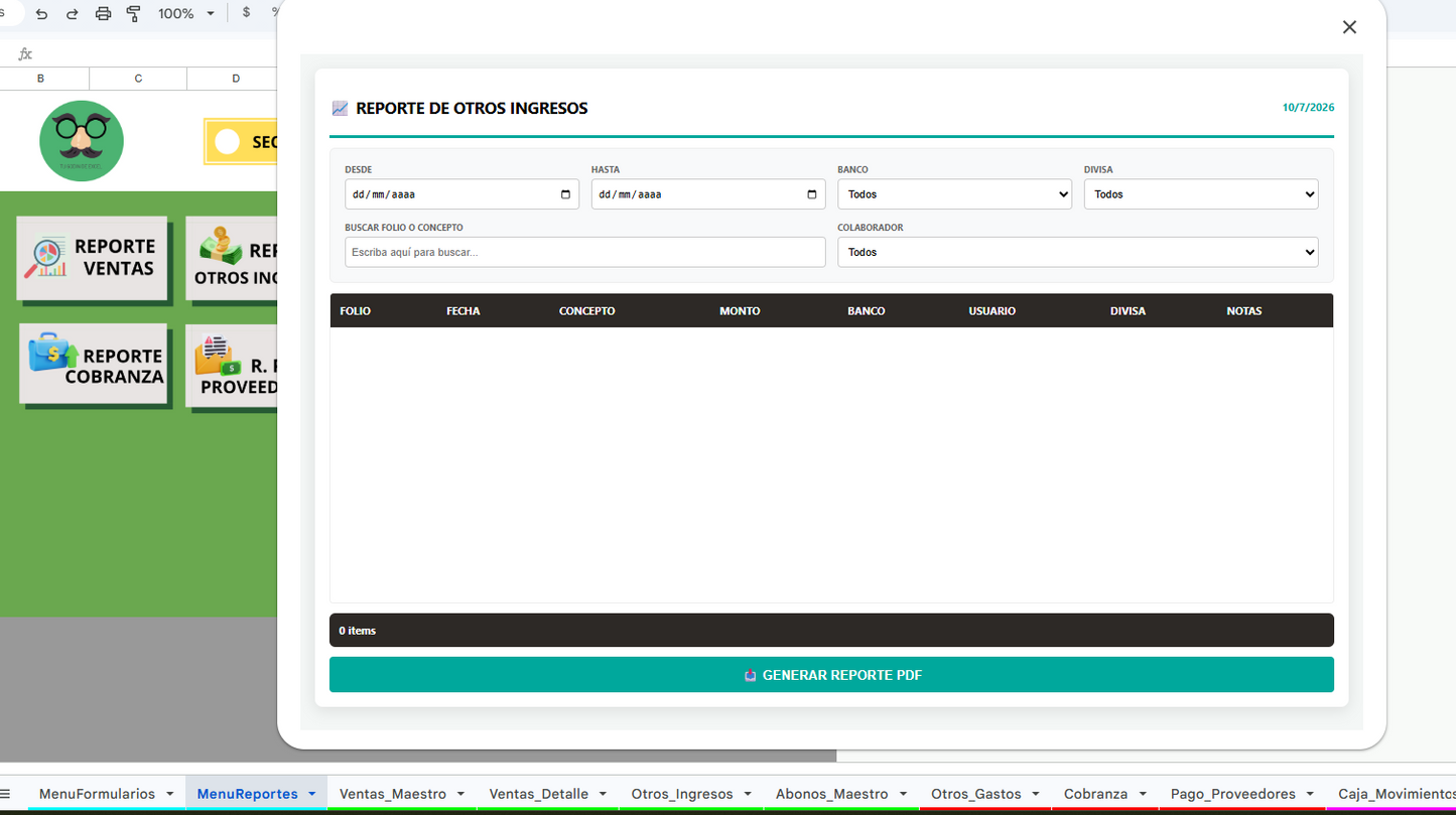 Sistema para Agencia Turistica en Google Sheets 2026 ¡Multiusuarios!