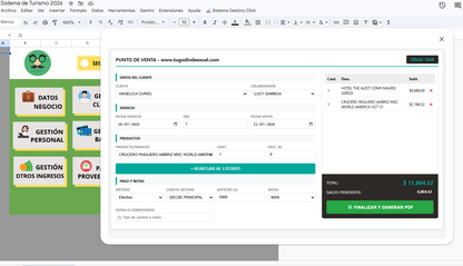 Sistema para Agencia Turistica en Google Sheets 2026 ¡Multiusuarios!
