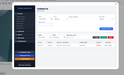 Control Financiero para Clinica Médica en Google Sheets
