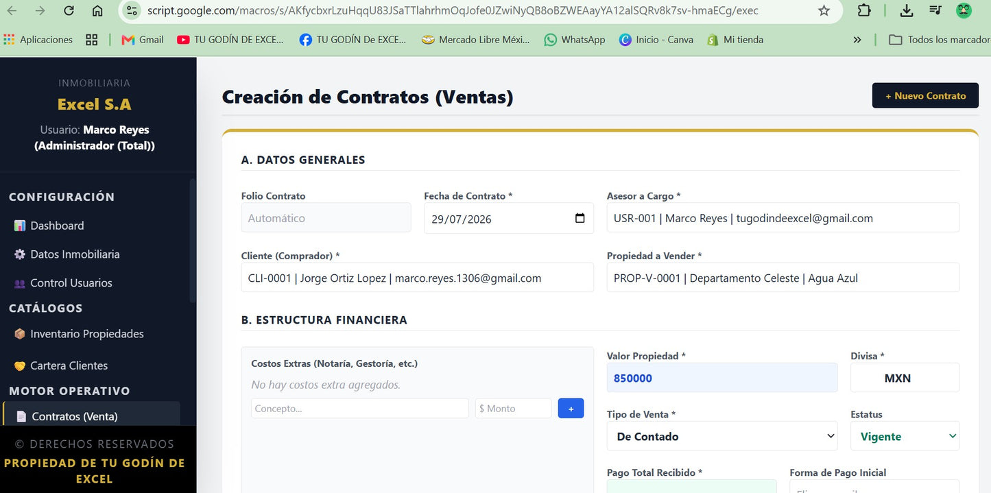 Sistema para Inmobiliarias Multiplataformas ¡Permanente! - Gestión de Venta/Renta de Propiedades y Terrenos 2027