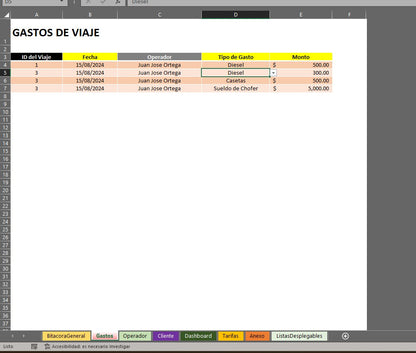 Plantilla para Control y Seguimiento de Fletes en Excel 2023