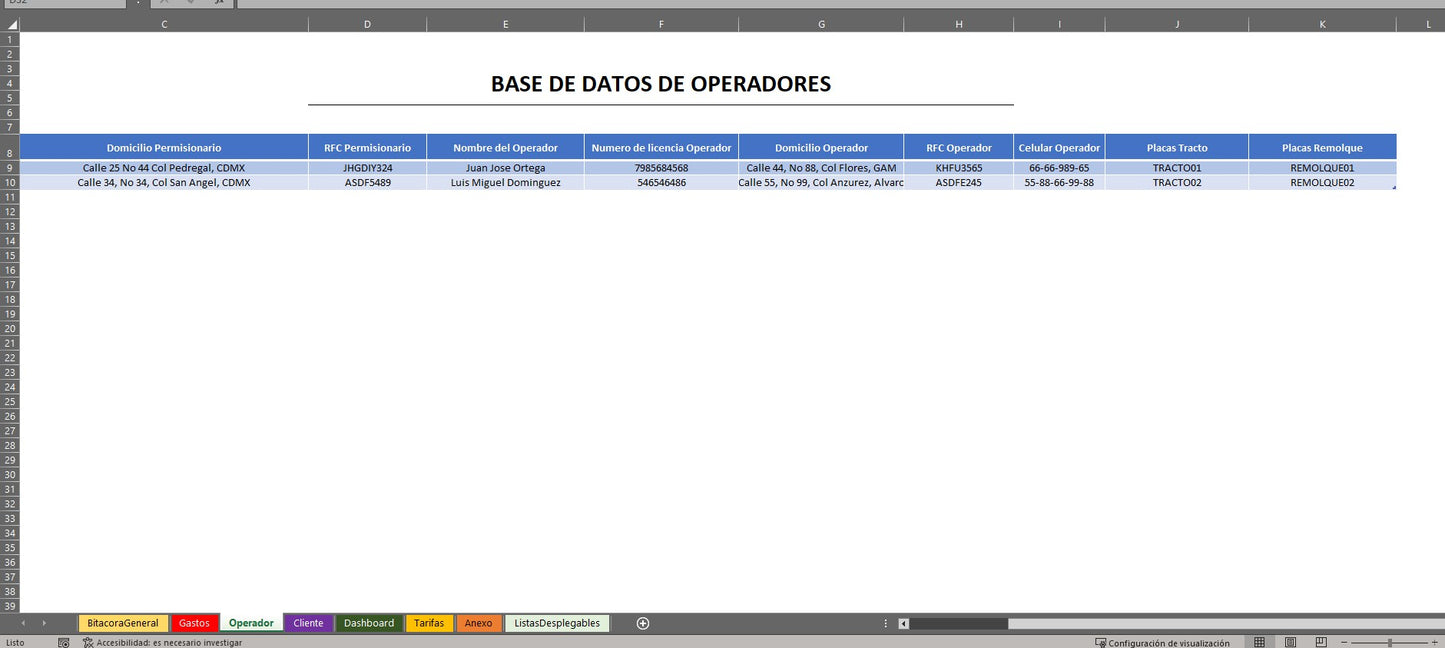 Plantilla para Control y Seguimiento de Fletes en Excel 2023