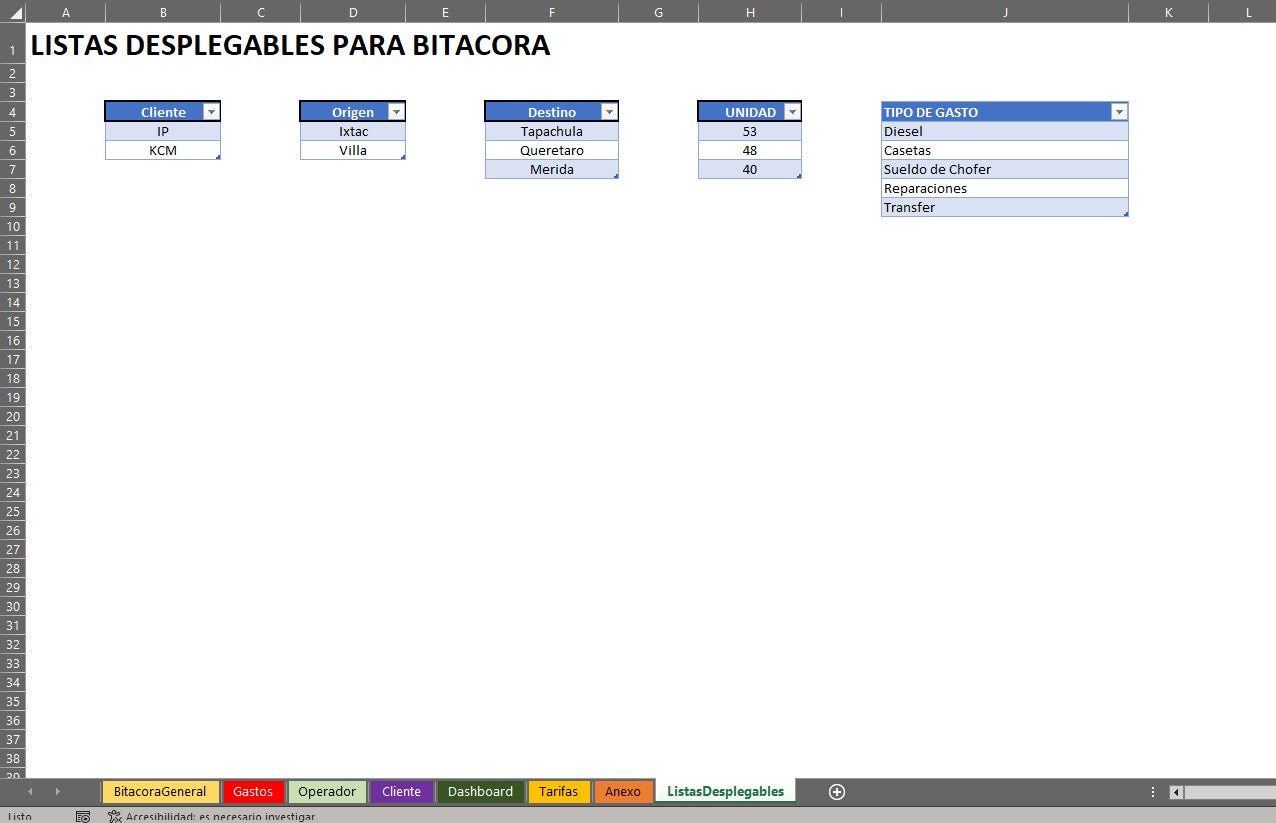 Plantilla para Control y Seguimiento de Fletes en Excel 2023