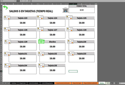 Plantilla para Control de Combustible para Maquinas en Excel