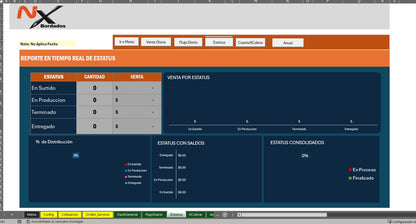 Sistema de Cotización para Empresa de Bordados en Excel