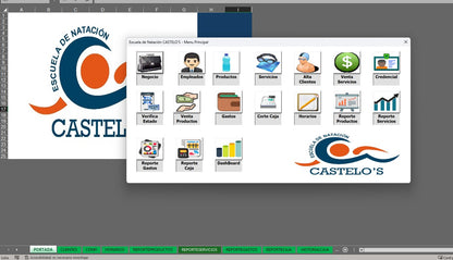Sistema para Control de Escuela de Natación en Excel