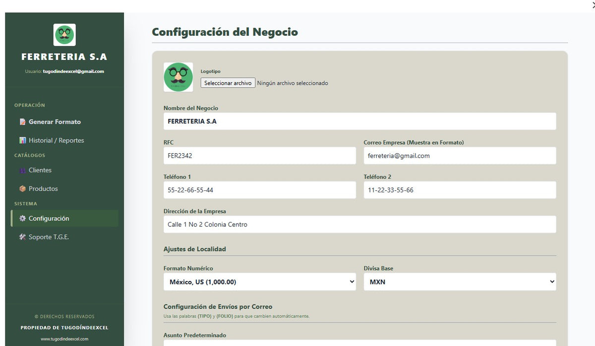 Generador de Multiples Documentos (Cotizacion, Recibo, Factura, Nota) 2027 en Google Sheets ¡Multiplataformas!