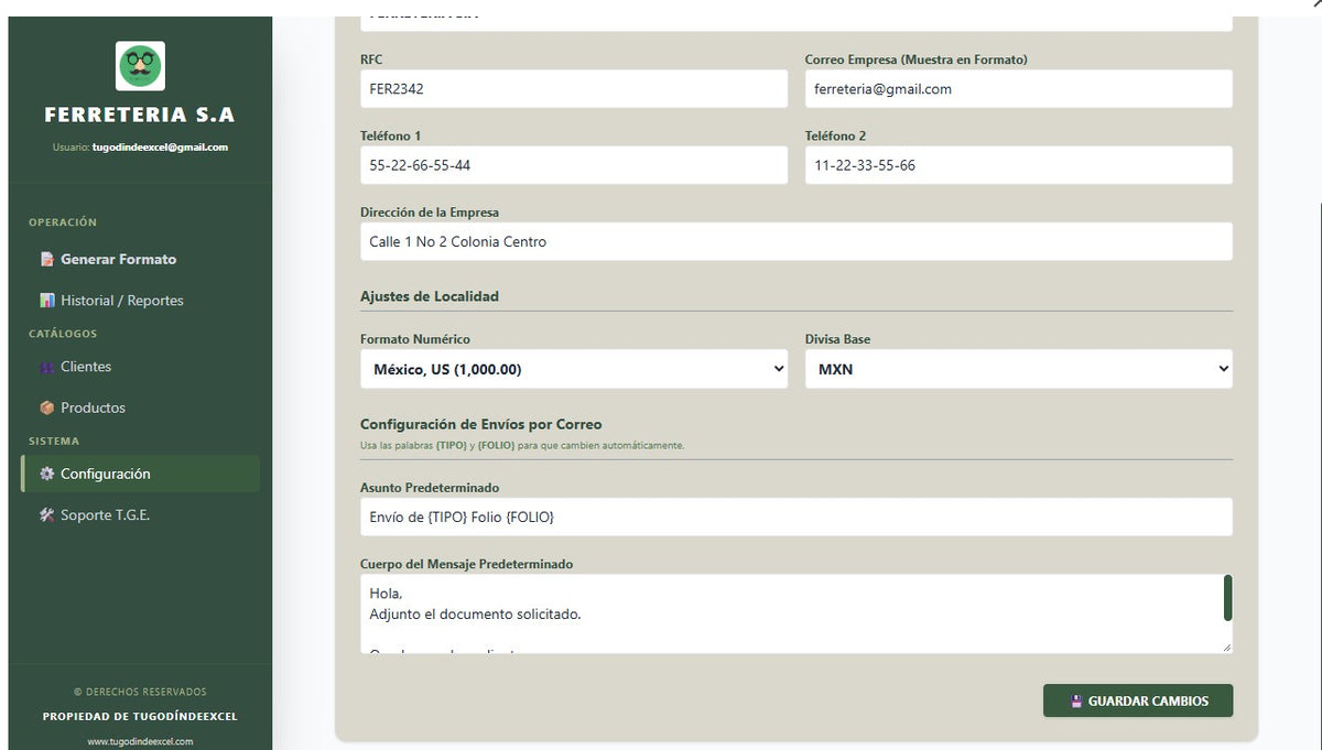 Generador de Multiples Documentos (Cotizacion, Recibo, Factura, Nota) 2027 en Google Sheets ¡Multiplataformas!