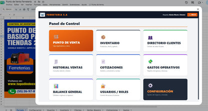 Punto de Venta Básico para Ferreterías o Refaccionarias en Google Sheets 2027 ¡Multiplataforma!