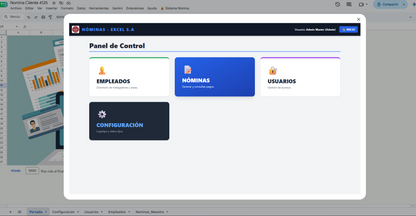 SERVICIO DE TRANSFORMACIÓN DE PLANTILLA DE NÓMINA EN APLICATIVO WEB EN GOOGLE SHEETS (Leer descripción)