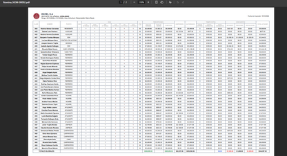 SERVICIO DE TRANSFORMACIÓN DE PLANTILLA DE NÓMINA EN APLICATIVO WEB EN GOOGLE SHEETS (Leer descripción)