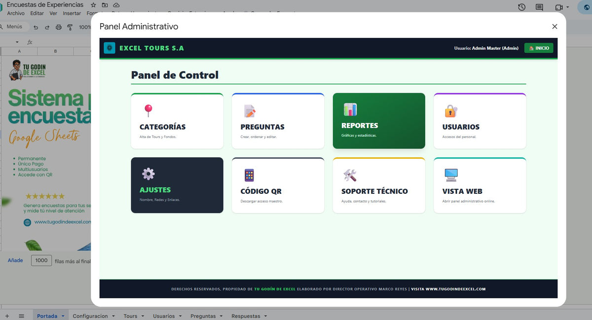 Generador de Encuestas de Satisfacción de Servicios en Google Sheets 2027