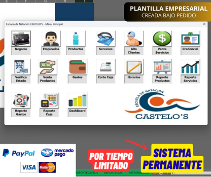 Sistema para Control de Escuela de Natación en Excel