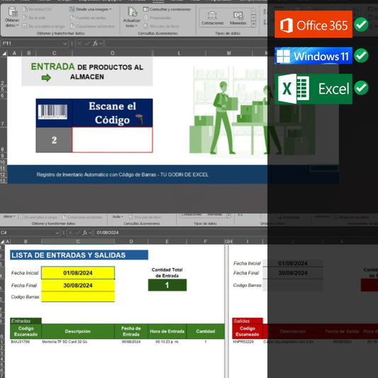 Registro y Control Automático de Inventario con Código Barras 2024