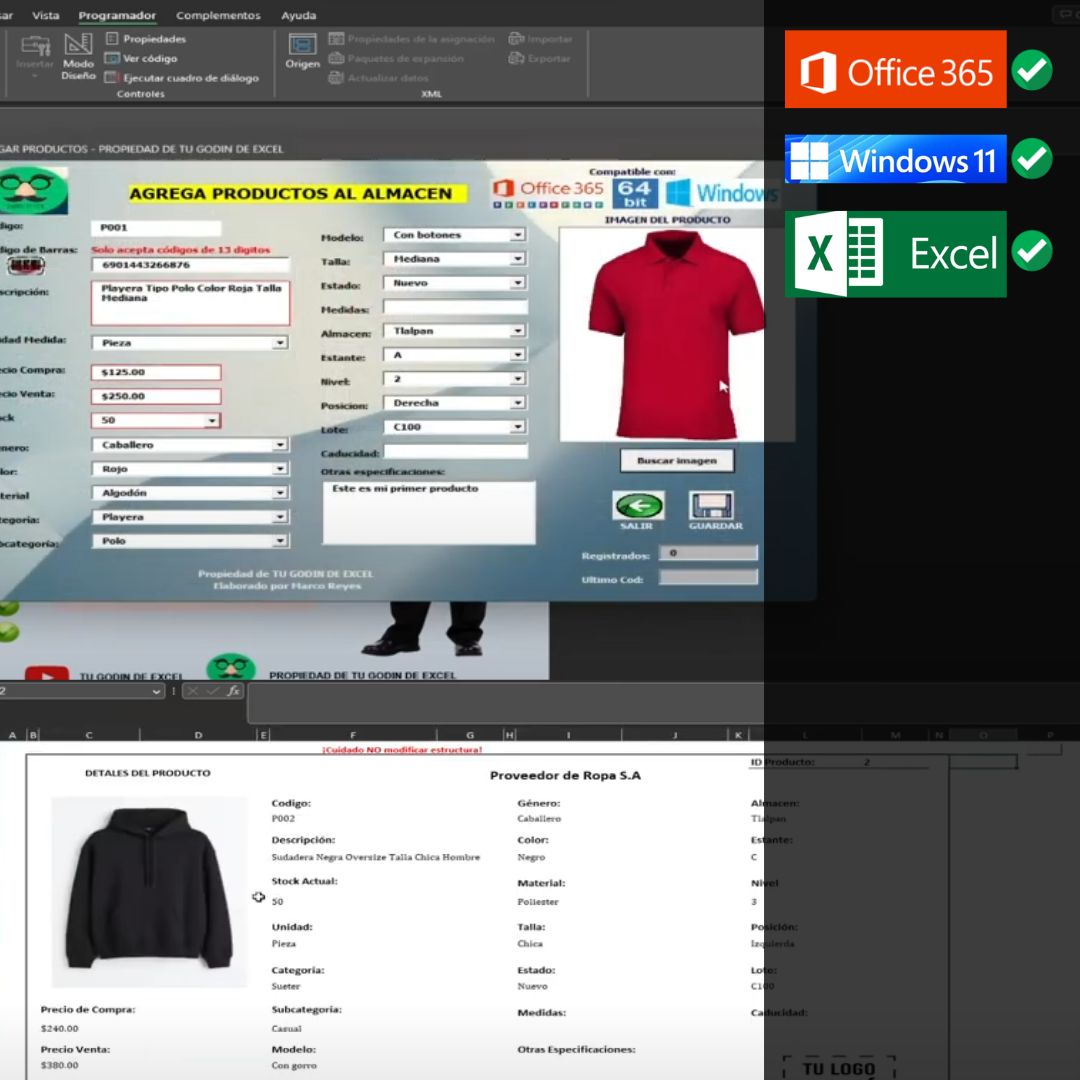 Sistema Completo de Inventario 2023 Pro en Excel – TU GODIN DE EXCEL