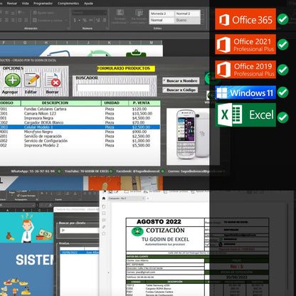 Sistema de Cotizaciones en Excel PRO 2022