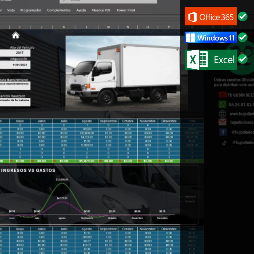 Control de Fletes y Flotillas en Excel con VBA 2024