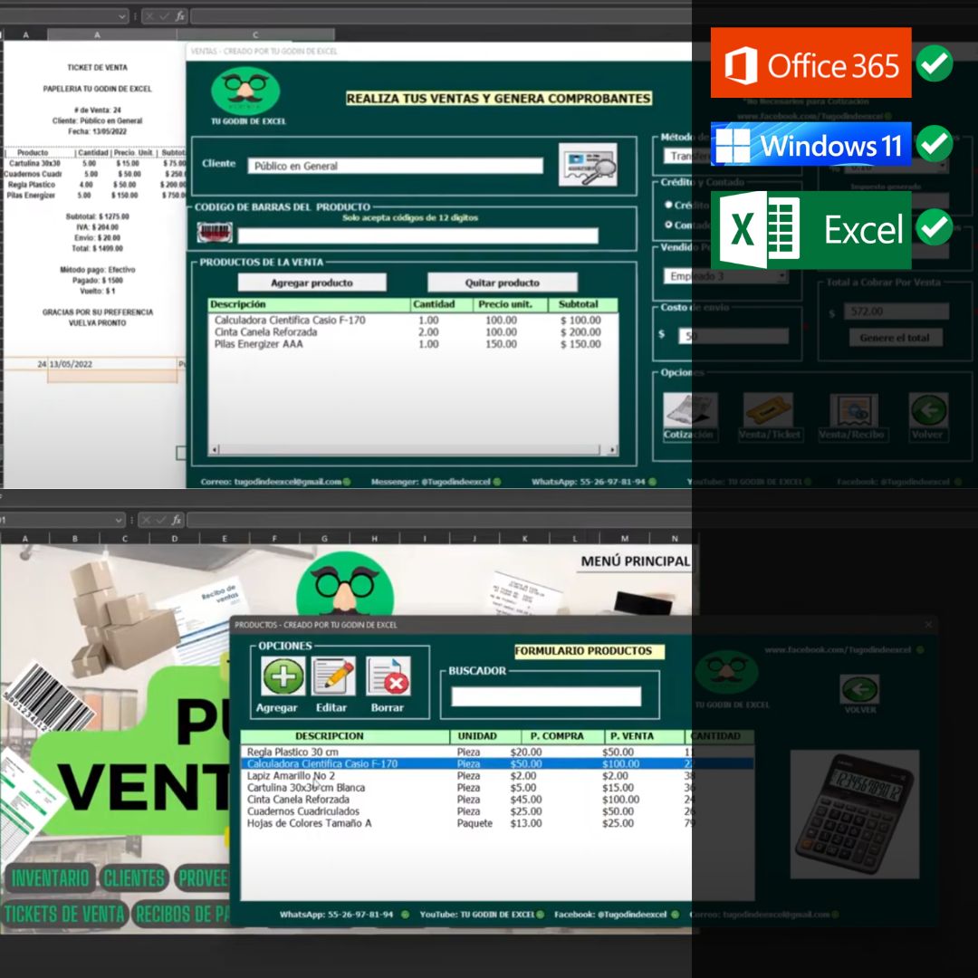 Plantilla Punto de Venta en Excel Liberada 2022