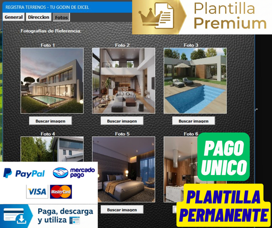 Sistema para Venta de Terrenos y Propiedades 2025 en Excel